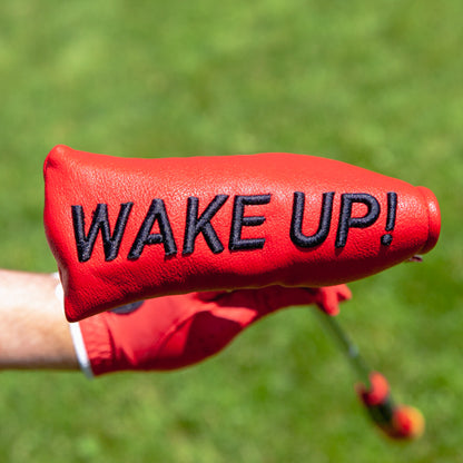 Blade Putter - The Nest red wake up logo view
