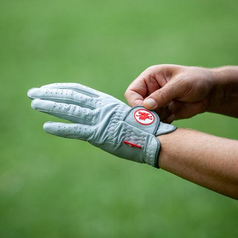 Grey Cabretta Leather The Scots Silver Glove | Red Rooster