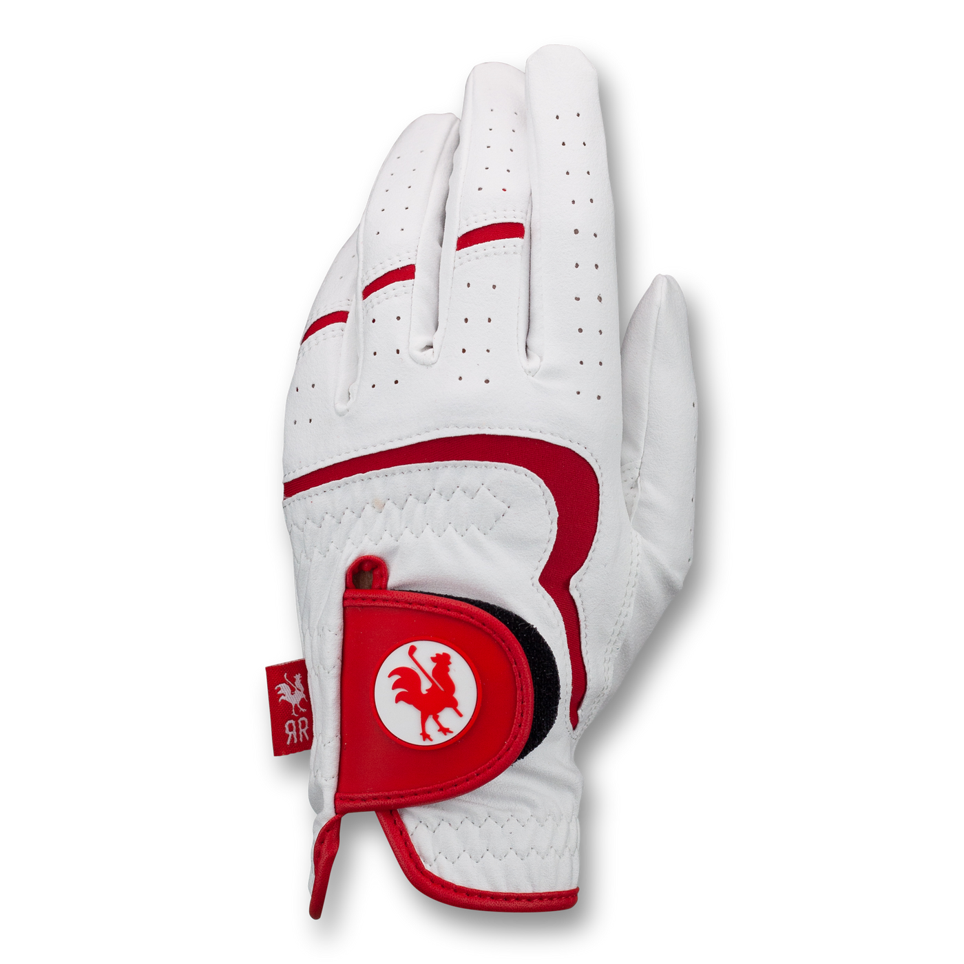 Women's Range Rooster left hand golf glove outer view