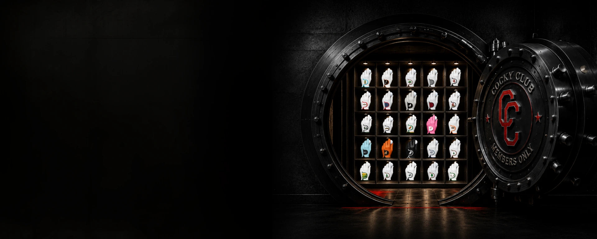 The Cocky Club glove vault